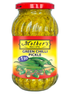 Mothers Green Chilli Pickle 500g