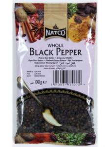 Natco Black Pepper Whole 100g