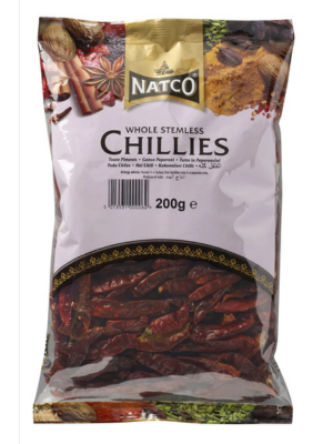 Natco Chilli Whole Stemless 200g