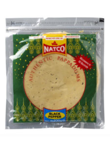 Pappadom Black Pepper Coin Natco 200g